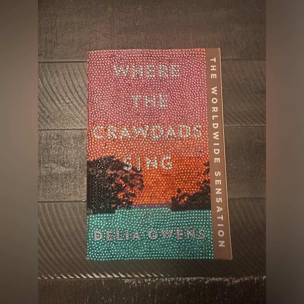 Handmade bedazzled book:Where the Crawdads Sing by Delia Owens